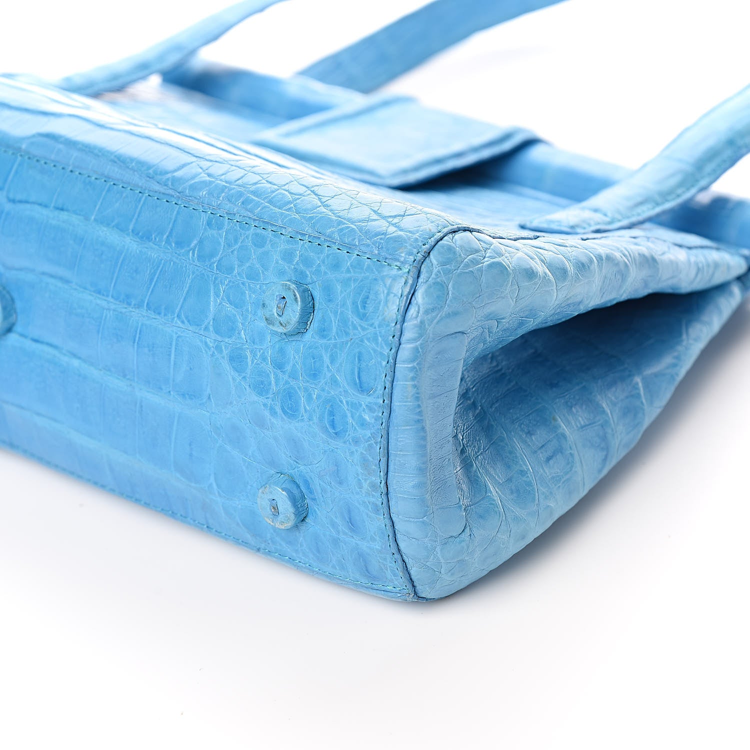 Nancy Gonzalez Crocodile Frame Bag Turquoise 9 of 10