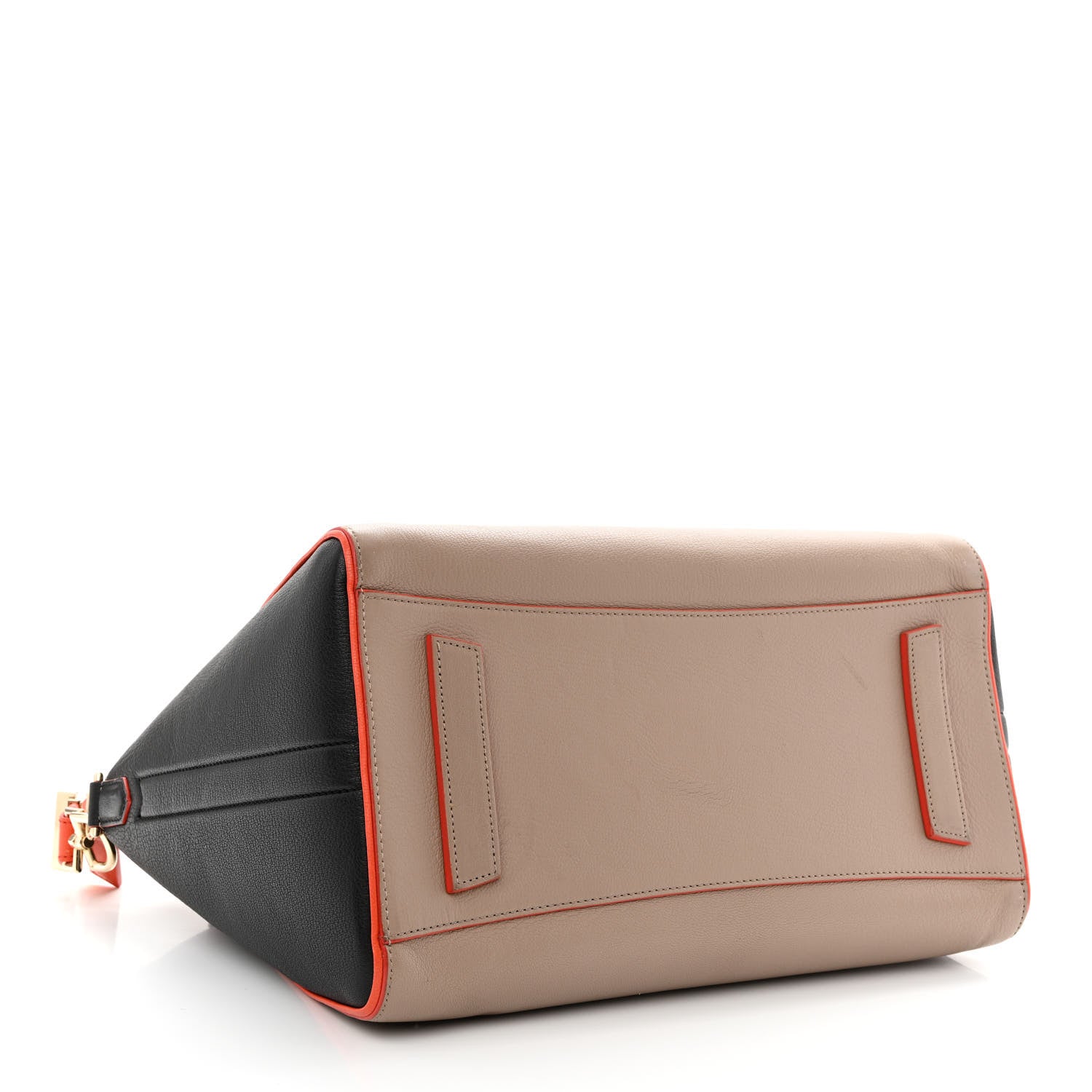 Givenchy Sugar Goatskin Medium Tri-Color Antigona Taupe Black Orange 4 of 17