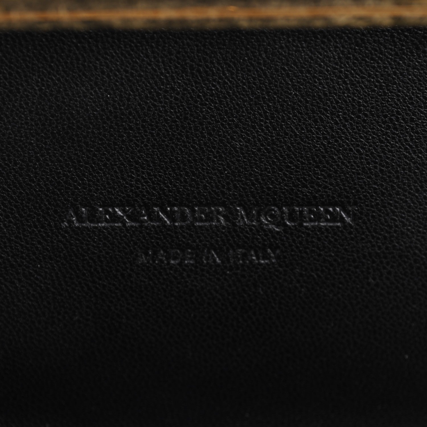 Alexander McQueen Suede Studded Skull Knuckle Box Clutch Black 6 of 7
