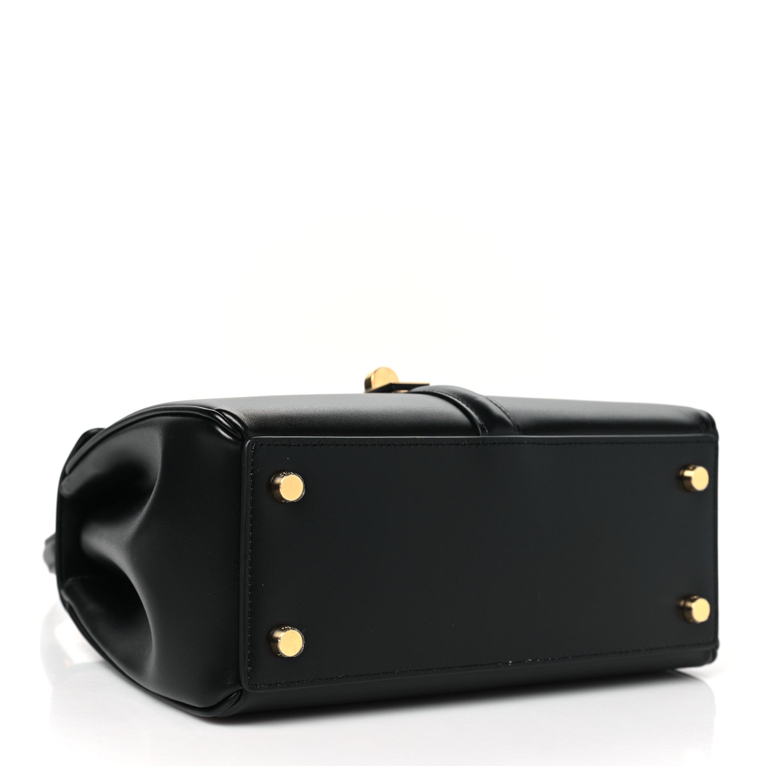 Celine Satinated Calfskin Small 16 Top Handle Bag Black 4 of 10