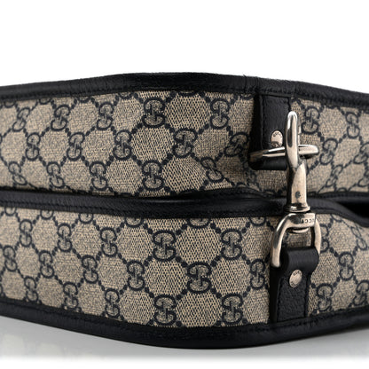 Gucci GG Supreme Monogram Web Savoy Garment Bag Beige Blue 9 of 12