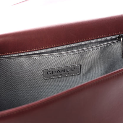 Chanel Lambskin Quilted Large Boy Flap Burgundy 7 of 9