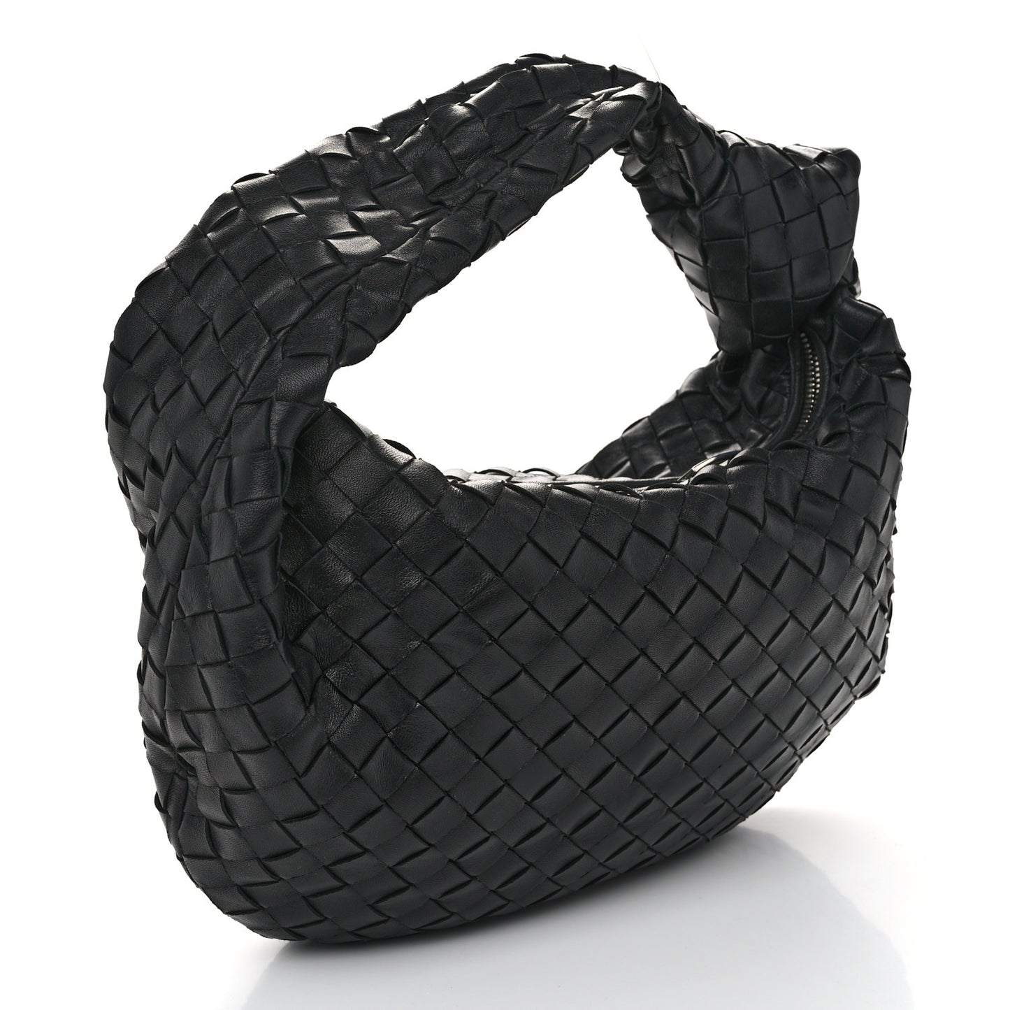 Nappa Intrecciato Teen Jodie Hobo Black