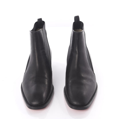Christian Louboutin Calfskin Ingrassato Womens Marmada Flat Chelsea Boots 35.5 Black 5 of 9