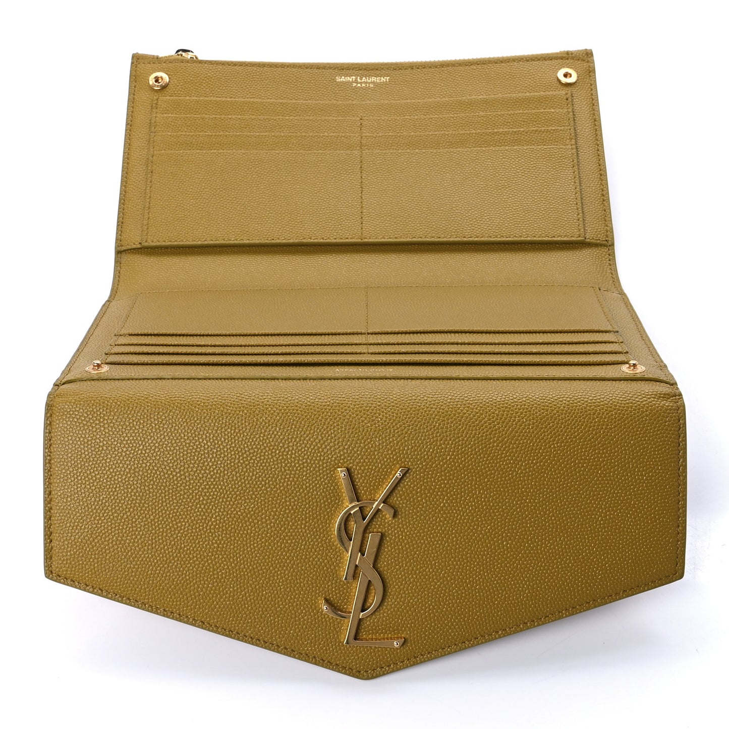 Grain De Poudre Monogram Uptown Wallet Olive