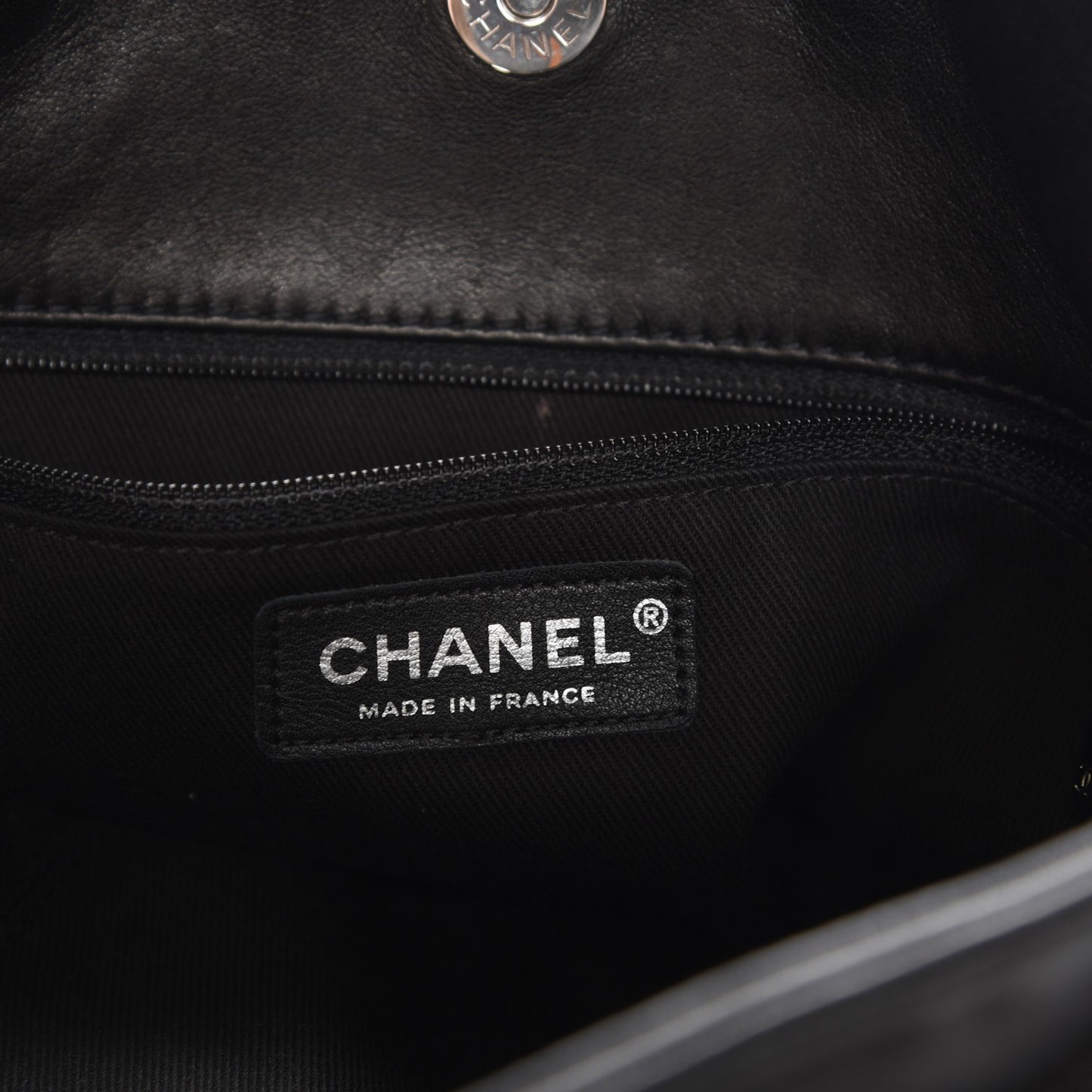 Lambskin Large Sharpei Shoulder Bag Black