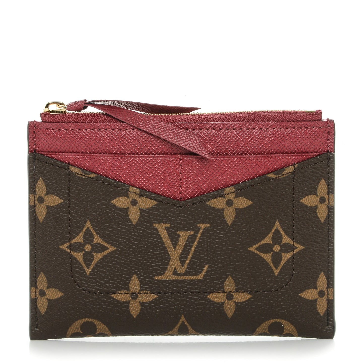 Monogram Zipped Card Holder