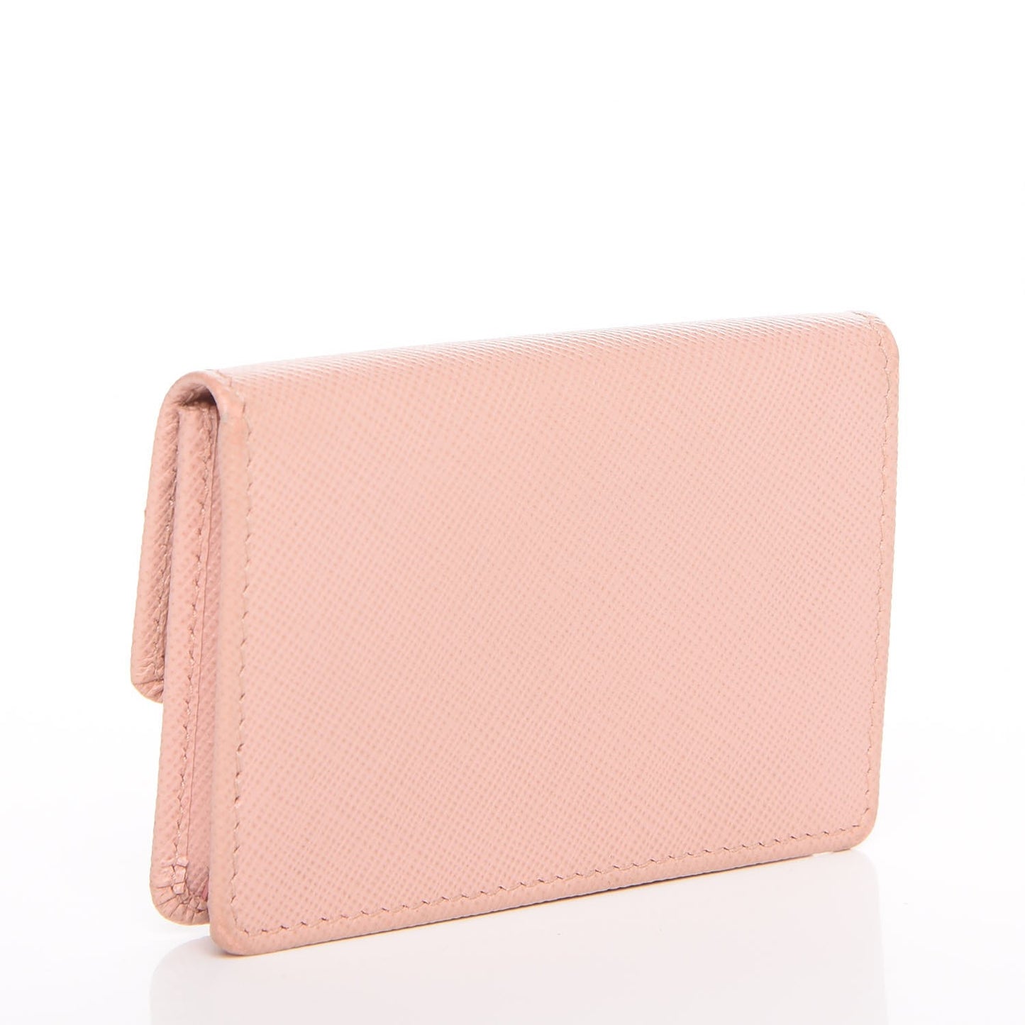 Saffiano Metal Flap Card Holder Orchidea