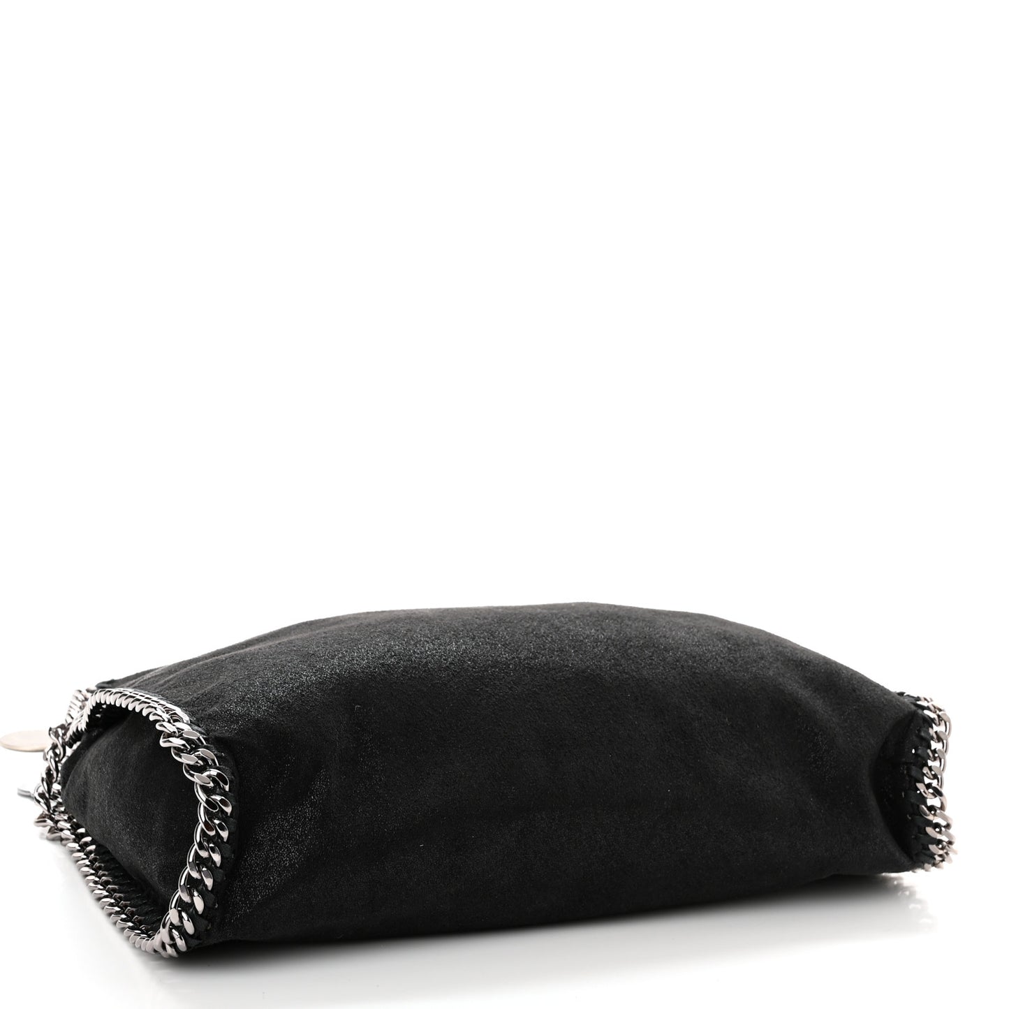 Shaggy Deer Small Falabella Fold Over Tote Black