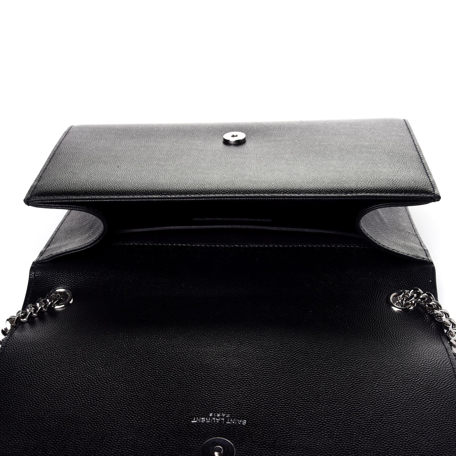 Saint Laurent Grain De Poudre Medium Classic Monogram Kate Satchel Black 11 of 13