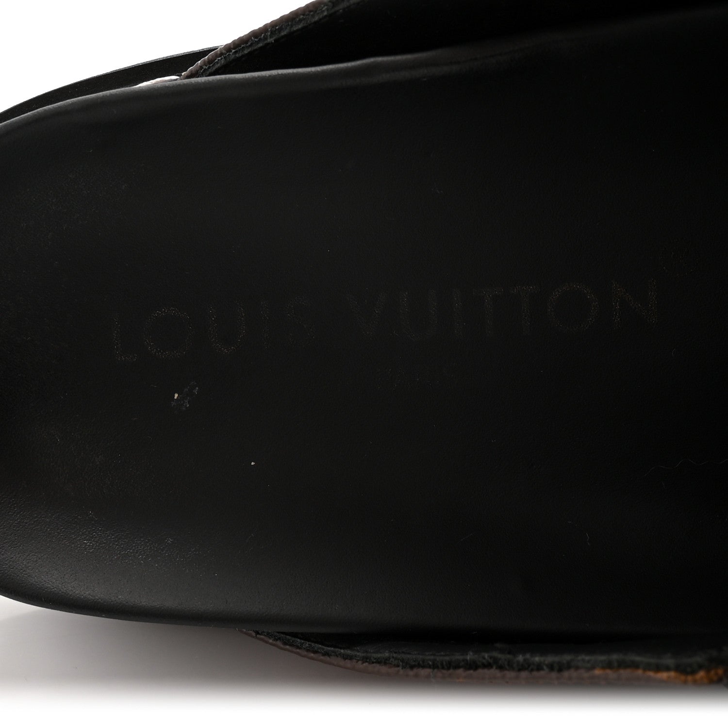 Louis Vuitton Patent Monogram Womens Cosy Flat Comfort Clog Mules