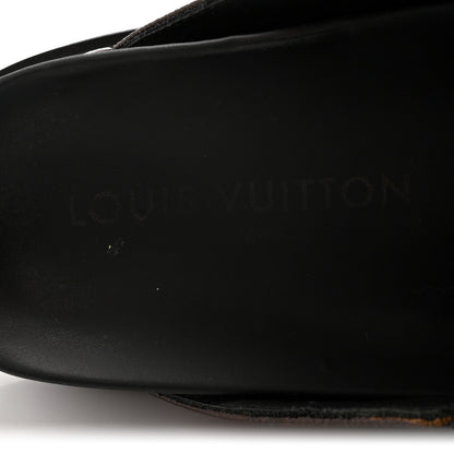 Louis Vuitton Patent Monogram Womens Cosy Flat Comfort Clog Mules 38 Brown 8 of 9