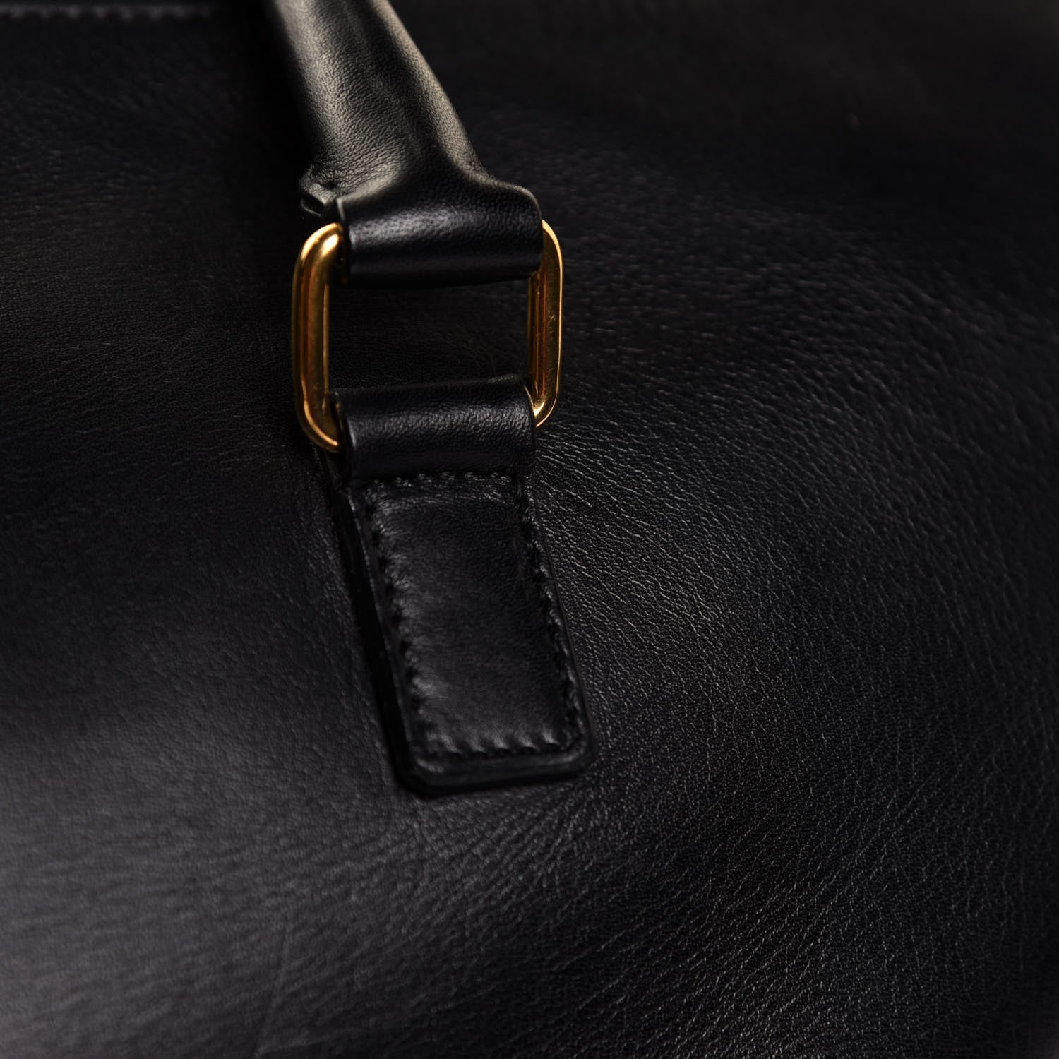Saint Laurent Calfskin Classic Duffle 12 Black 14 of 18