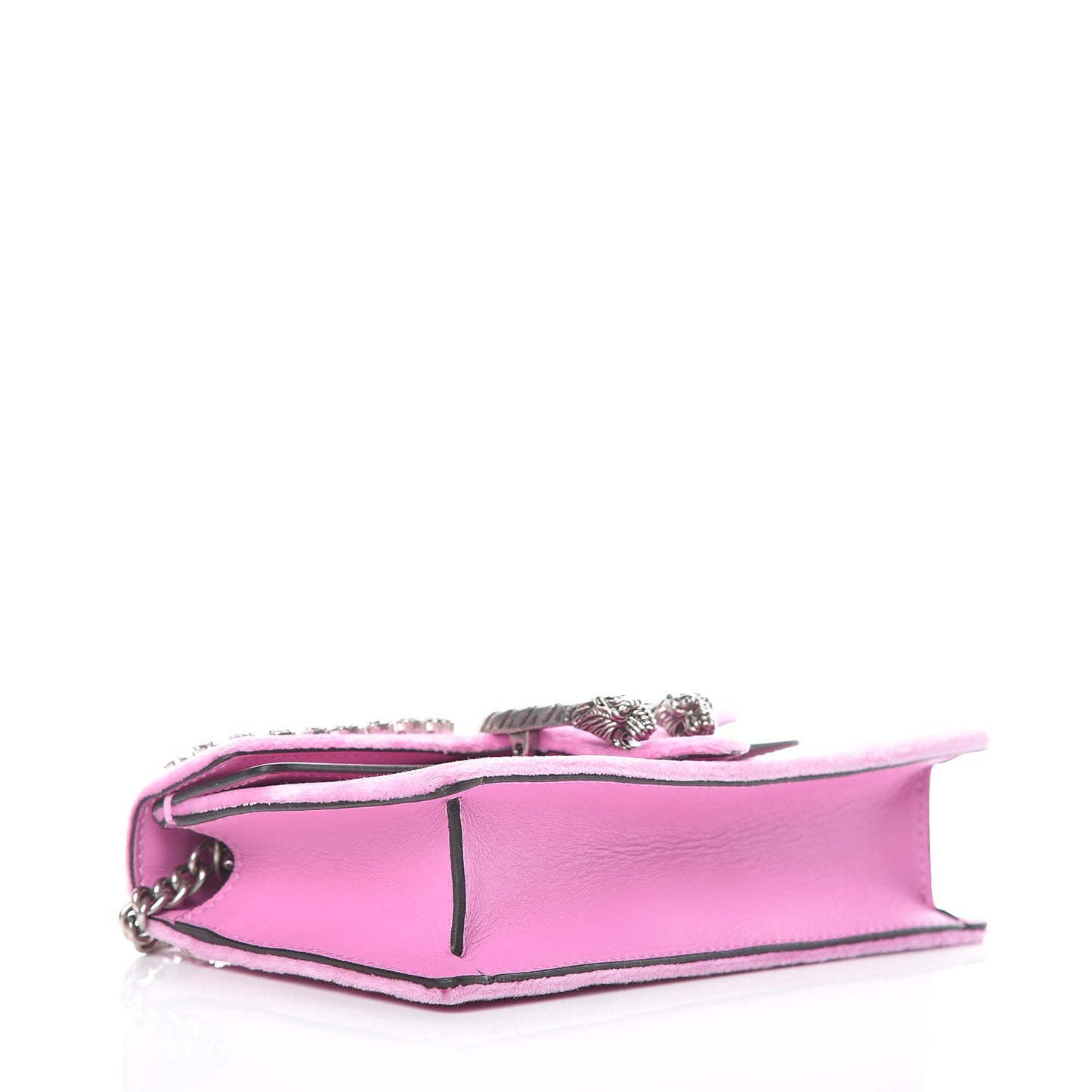 Velvet Crystal Super Mini Dionysus Shoulder Bag Malva