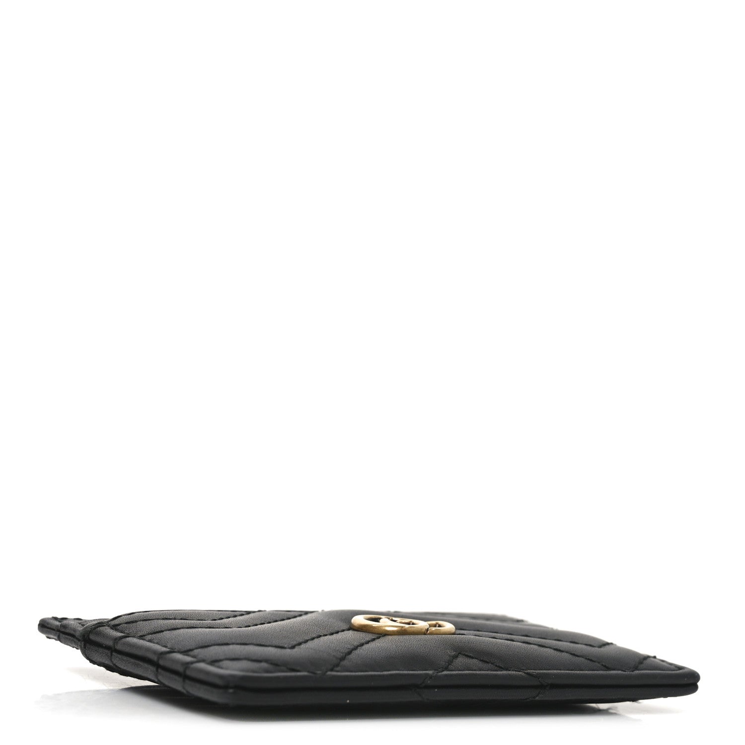 Gucci Calfskin Matelasse GG Marmont Card Holder Black 4 of 6