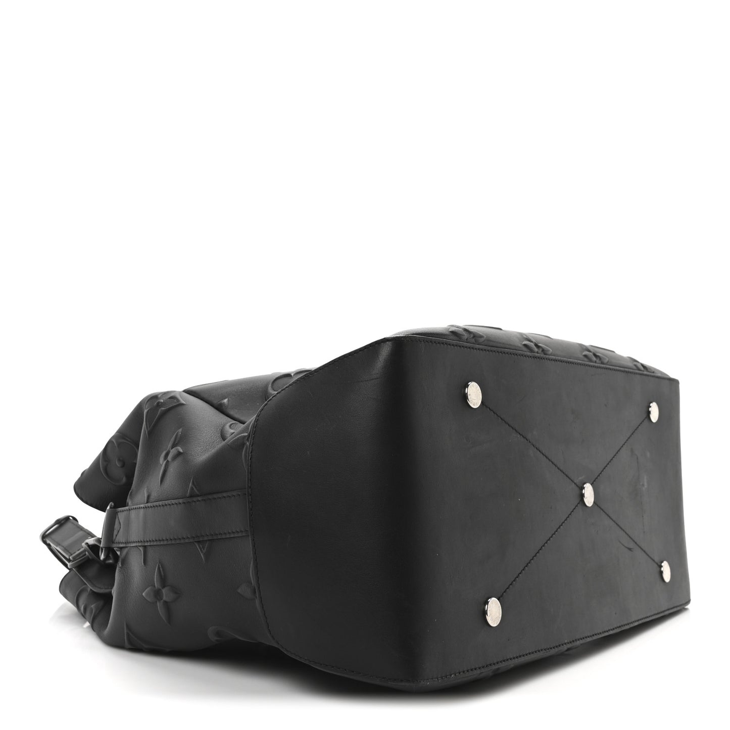 Monogram Seal Steamer Tote Black