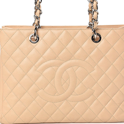 Chanel Caviar Quilted Grand Shopping Tote GST Beige Clair 13 of 13