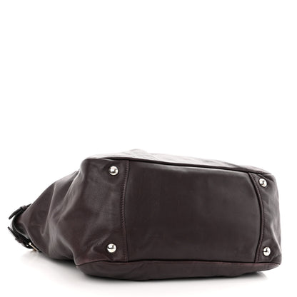 Prada Soft Calfskin Shopping Tote Prugna 4 of 10