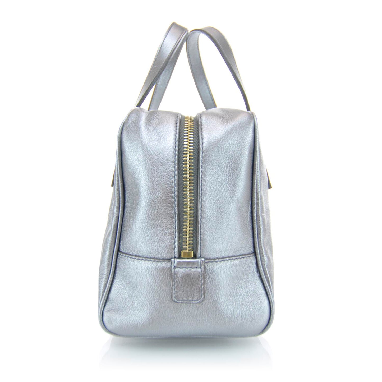 Leather Y-Mail Mini Bag Metallic