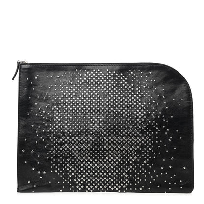 Alexander McQueen Calfskin Studded Skull Zipped Pouch Black 1 of 7