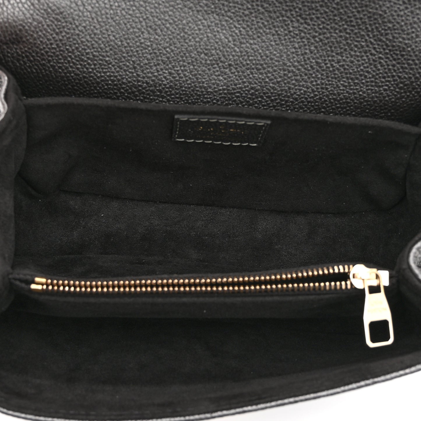 Shimmery Empreinte LV Ski Pochette Metis East West Gun Metal
