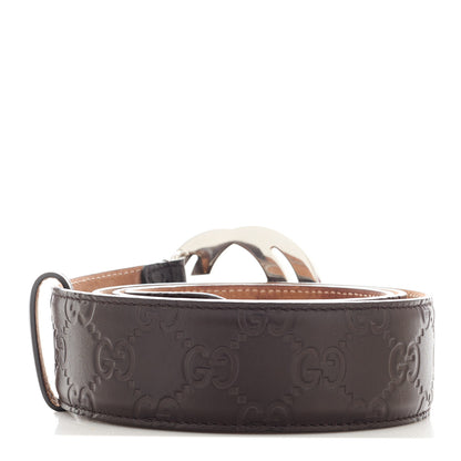 Gucci Guccissima Signature Interlocking G 40mm Belt 100 40 Cocoa 2 of 6