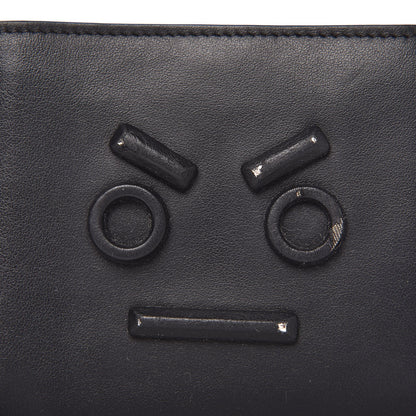 Fendi Vitello Century Face No Words Monochrome Bi-Fold Wallet Black 8 of 8
