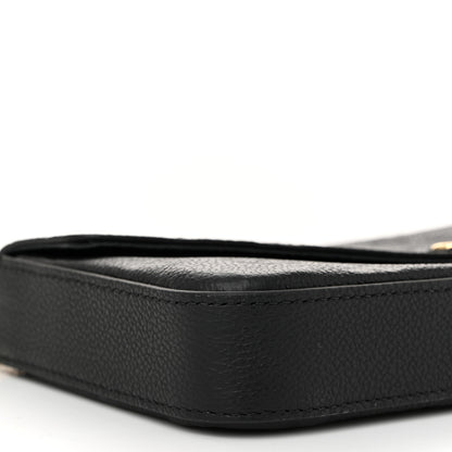 Louis Vuitton Empreinte Pochette Felicie Chain Wallet Black 10 of 11