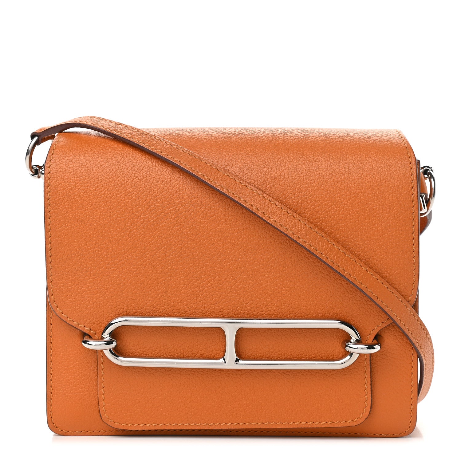 Hermes Evercolor Mini Sac Roulis Abricot 1 of 9