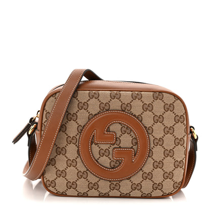 Gucci GG Supreme Calfskin Mini Blondie Bag Beige Ebony Sundial 1 of 9