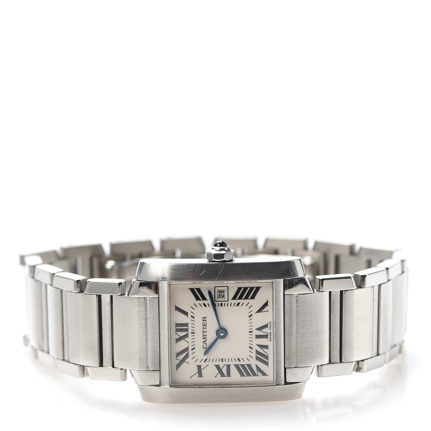 Stainless Steel 25mm Tank Francaise Quartz Watch