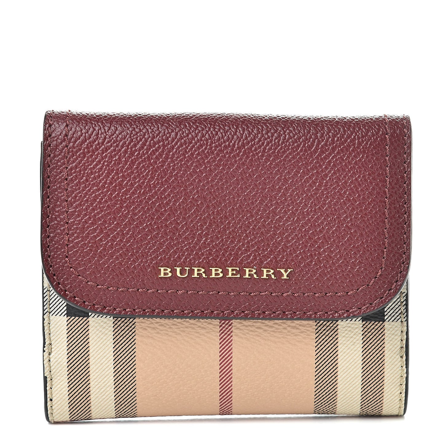 Haymarket Check Luna French Walle Burgundy