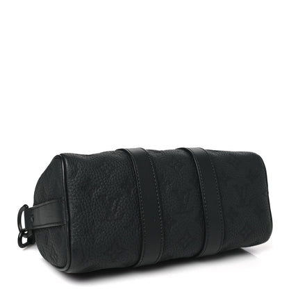 Louis Vuitton Monogram Taurillon Keepall Bandouliere 25 Black 4 of 9