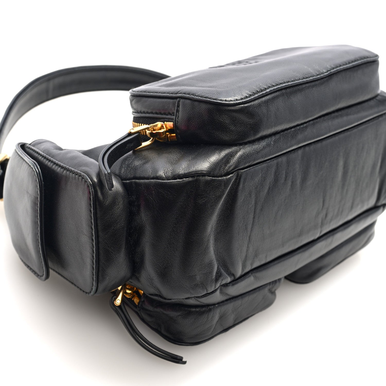 Miu Miu Nappa Multi Pocket Hobo Black 8 of 9