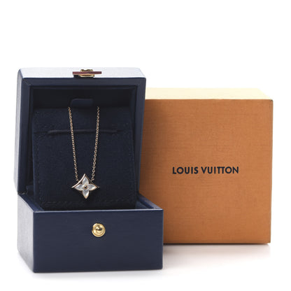 Louis Vuitton 18K Pink Gold Mother Of Pearl Blossom Pendant Necklace 7 of 7