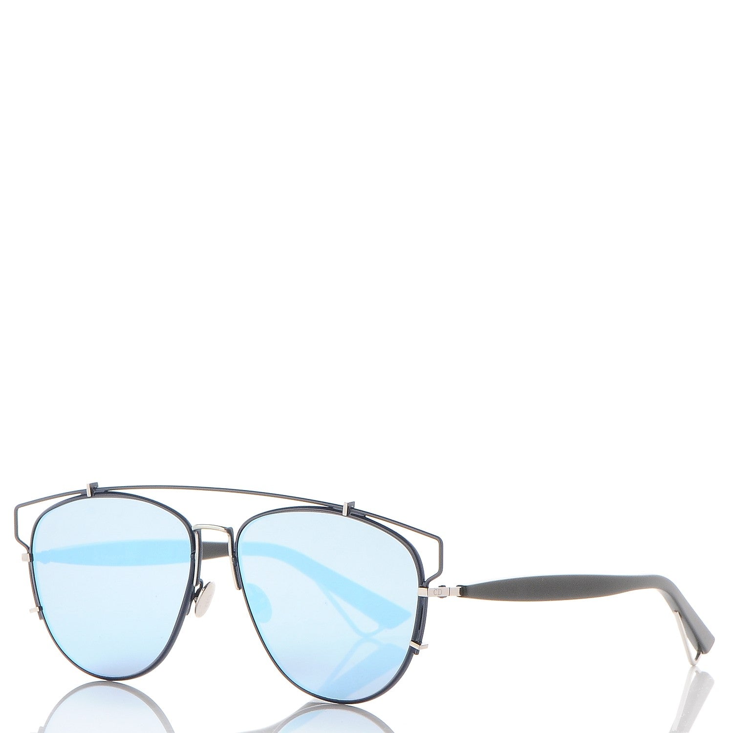 Christian Dior Technologic Sunglasses Blue Matte Black 1 of 9