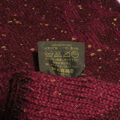 Louis Vuitton Monogram Sunset Mohair Scarf Prune 4 of 4