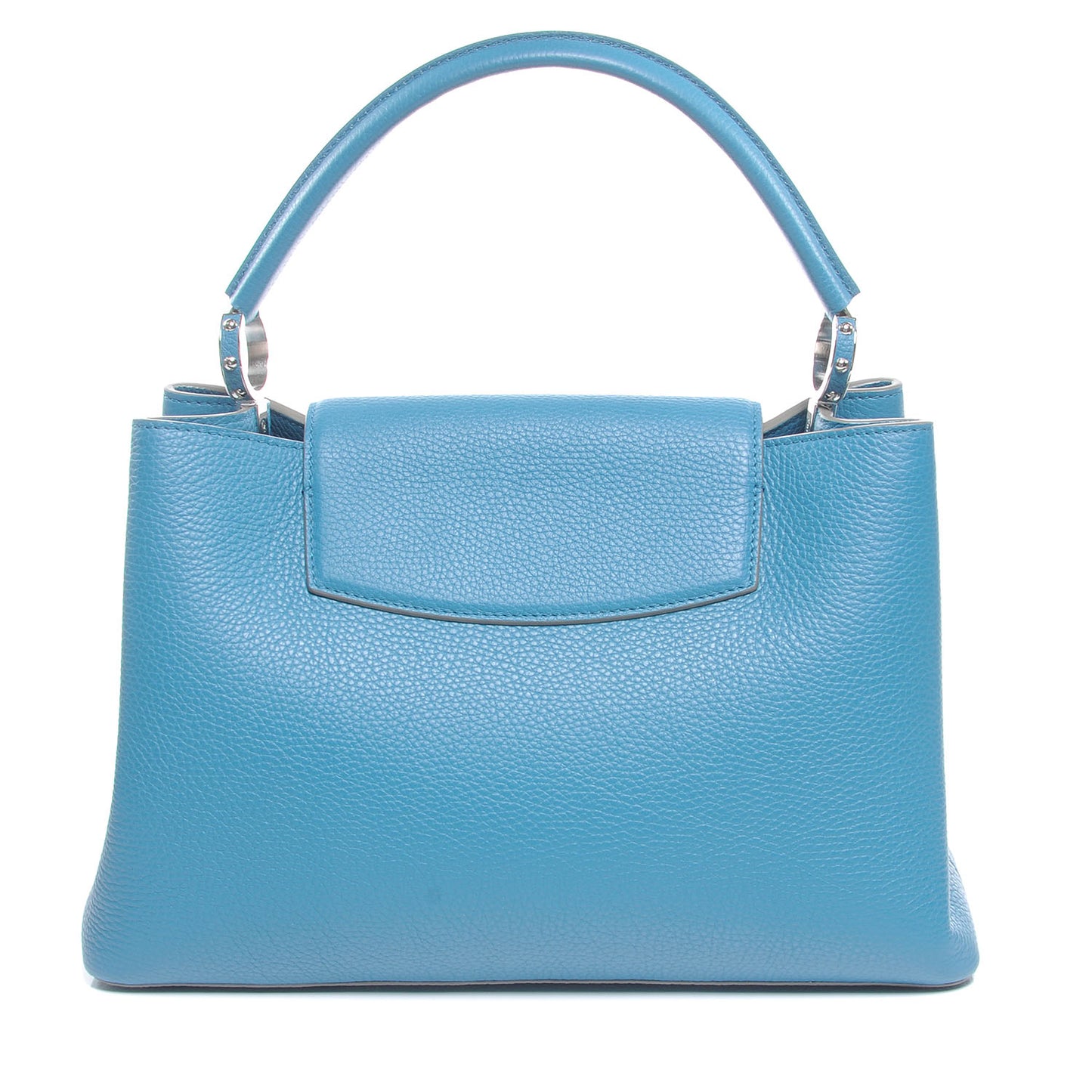 Taurillon Capucines MM Bleu Canard