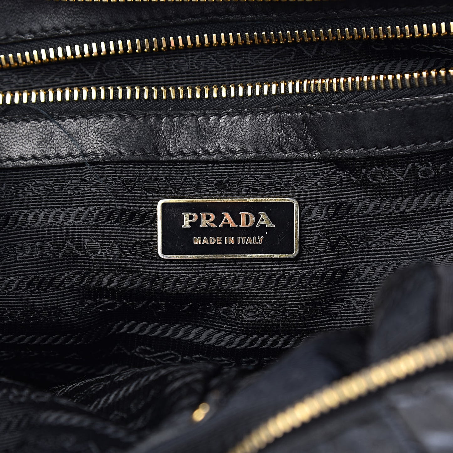 Nappa Gaufre Satchel Black