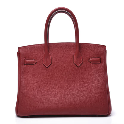 Hermes Taurillon Maurice Birkin 30 Rouge Vif 3 of 17