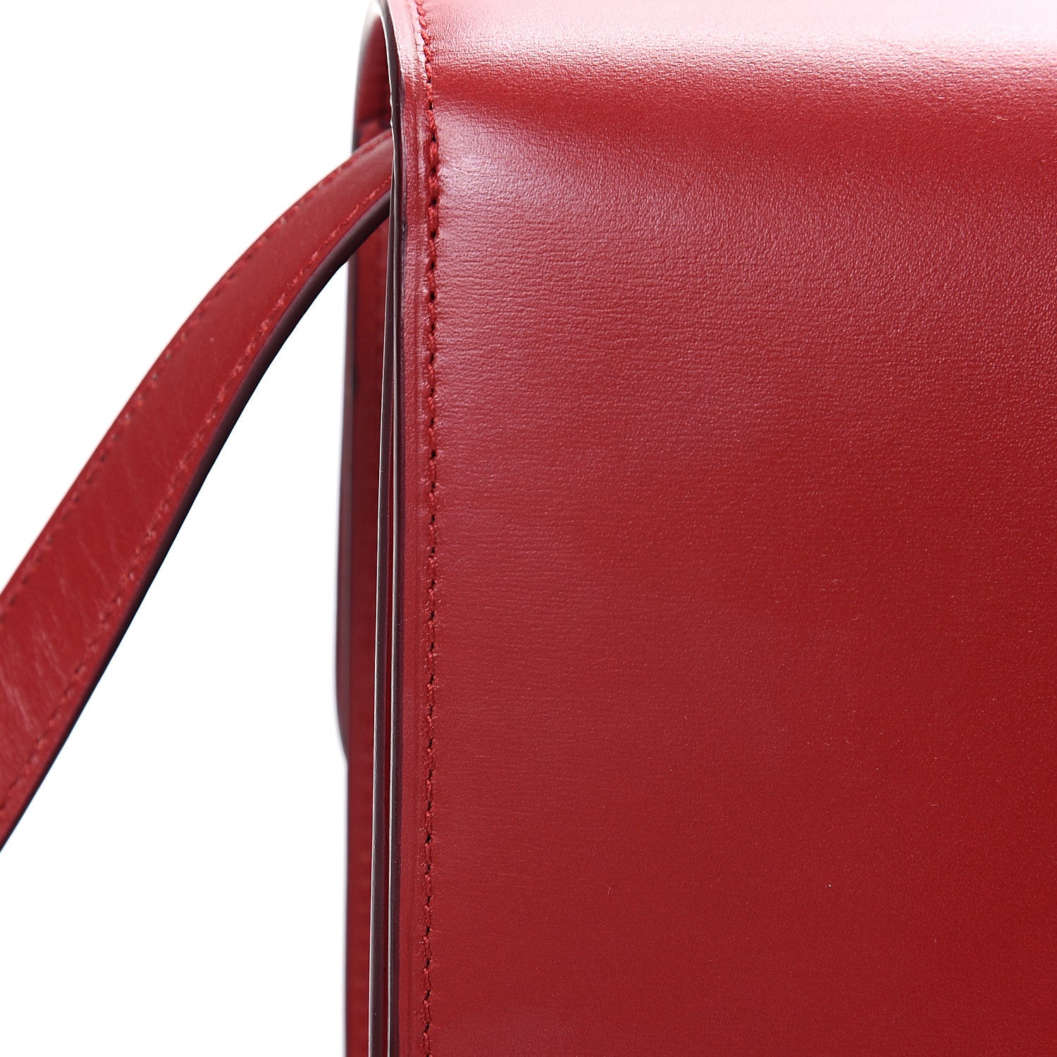 Celine Box Calfskin Medium Classic Box Flap Bag Red 10 of 10