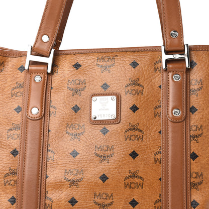 MCM Visetos Shopping Tote Cognac 12 of 12