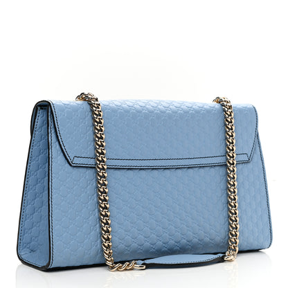Gucci Microguccissima Medium Emily Chain Shoulder Bag Mineral Blue 3 of 11