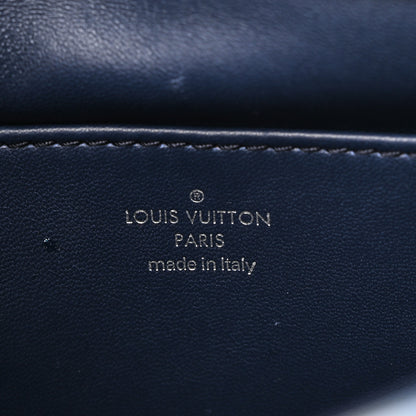 Louis Vuitton Lambskin Malletage Contraste GO-14 PM Blue 7 of 15