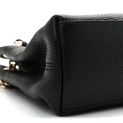Gucci Pebbled Calfskin Small Soho Chain Shoulder Bag Black 10 of 11