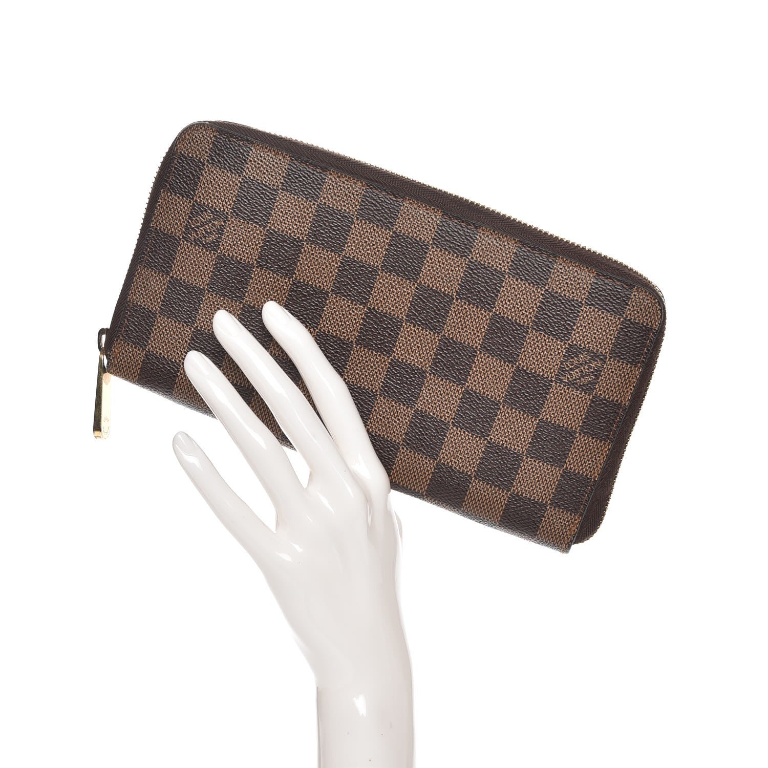 Louis Vuitton Damier Ebene Zippy Organizer Wallet 2 of 7