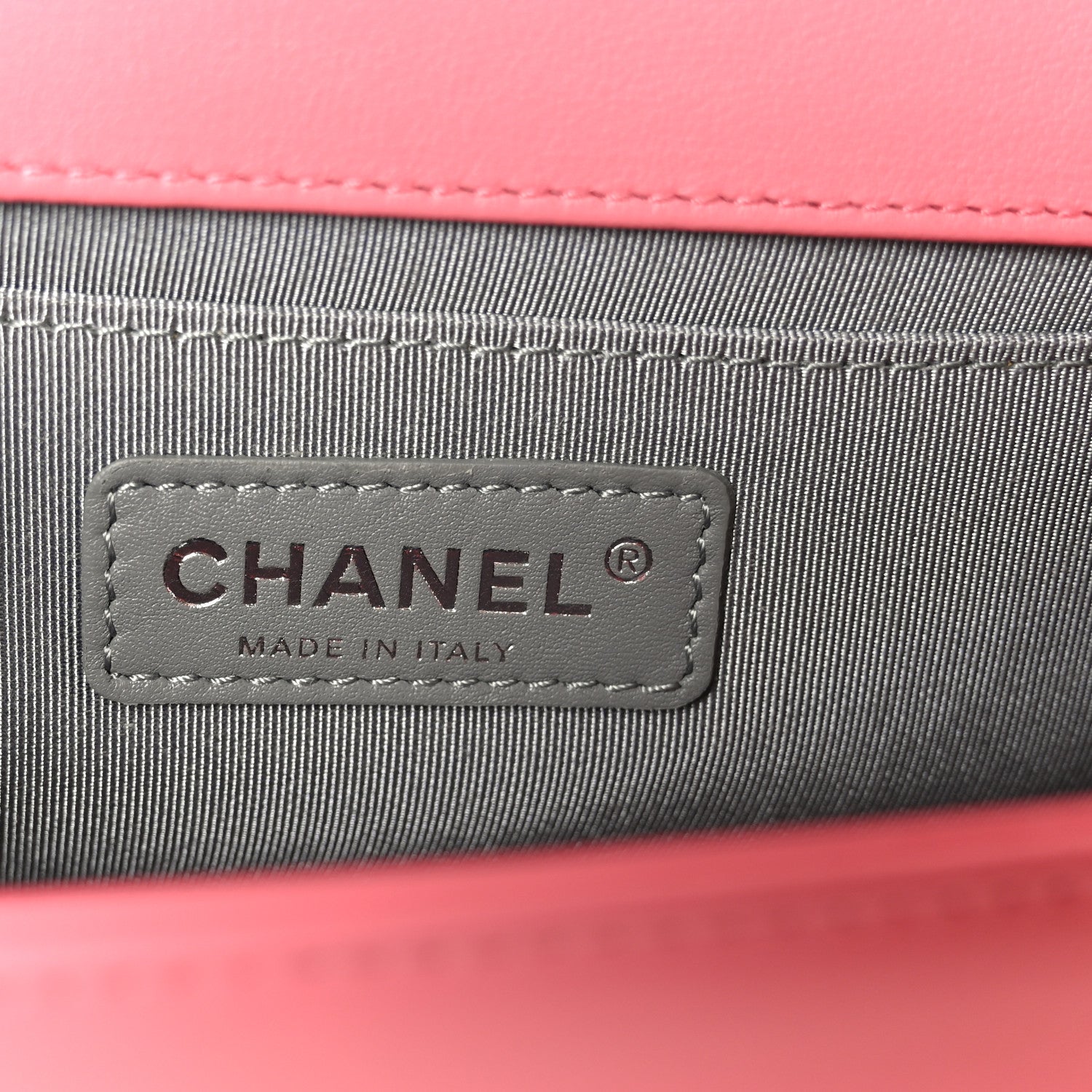 Chanel Lambskin Chevron Quilted Medium Boy Flap Pink 6 of 11