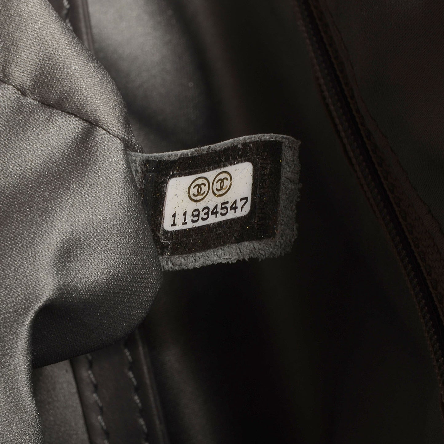 Lambskin Square Stitched Lax Large Tote Black