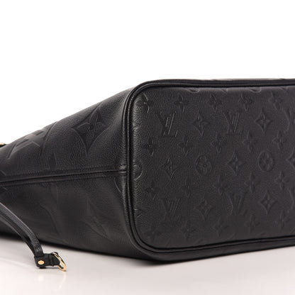 Louis Vuitton Empreinte Monogram Giant Neverfull MM Black 6 of 8
