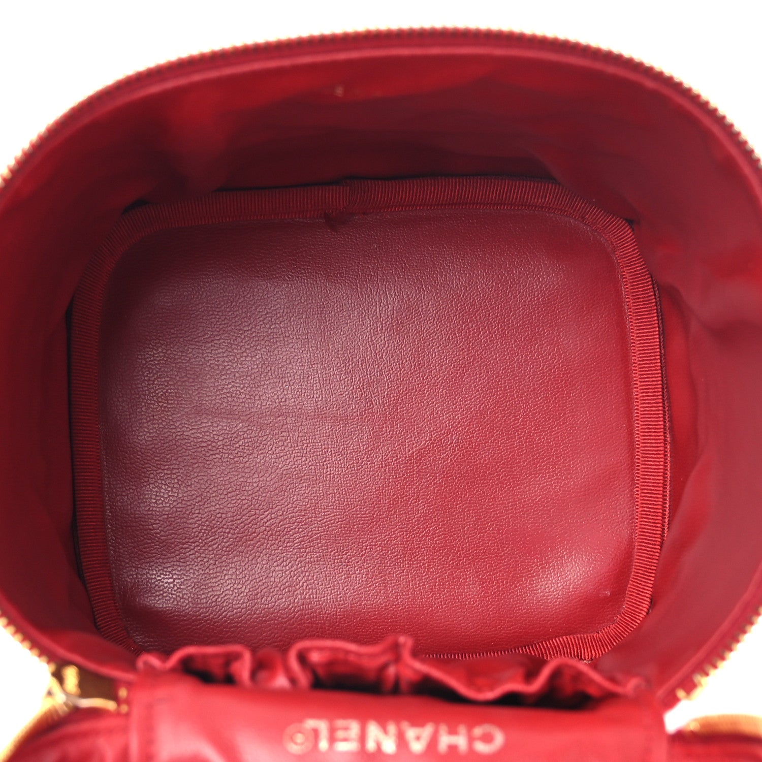Chanel Caviar Vanity Cosmetic Case Red 5 of 16